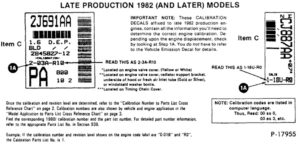 Table of contents for the complete Ford truck calibration manual covering 1980 through 1986 F-Series and Bronco.
