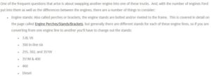 An "Under Construction" graphic on the Engine Swaps documentation page, symbolizing the ongoing nature of custom engine conversion projects.
