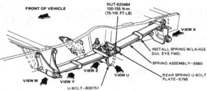 A technical manual page for Ford trucks showing the index for Section 14-31, including subjects like Adjustments, Vehicle Lean, and Removal and Installation for F-150 through F-350 models.